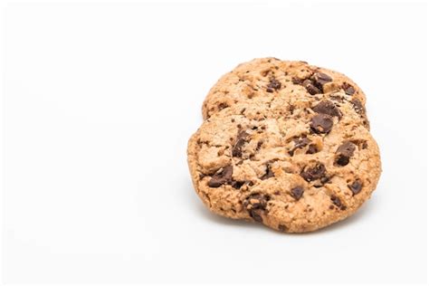 Premium Photo | Cookies with dark chocolate chips