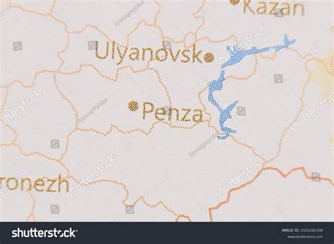 realistic map penza stock photo  shutterstock