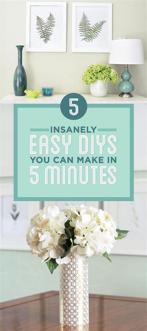 5 Insanely Easy 5 Minute DIYs You Ll Actually Want To Try Easy Diy