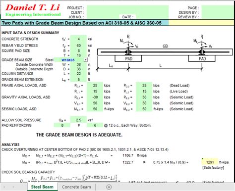 Concrete Grade Beam Design Example - The Best Picture Of Beam