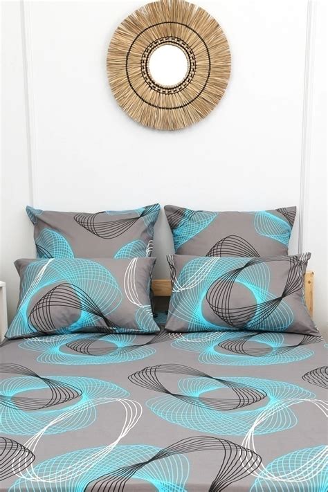 Простыня на резинке поплин Винтаж (серый) Простыня на резинке поплин ...