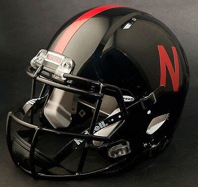 NEBRASKA CORNHUSKERS NCAA Riddell SPEED Full Size Authentic Football ...