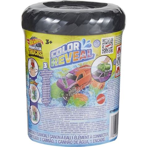 Hot Wheels Monster Trucks Color Reveal Surpresa Mattel Hjf Fabrica Da Alegria