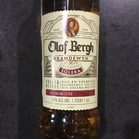 Olof Bergh Solera Brandy 750ml South African Home Foods