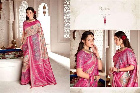 Rutba Vol 9 By Krishna Gokul Designer Silk Saree With Double Blouse