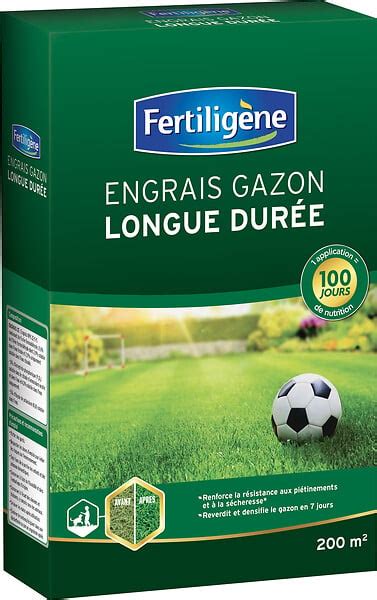 Engrais gazon longue durée 100 jours 4kg Bricomarché