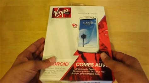 Samsung Galaxy S Iii Unboxing Virgin Mobile Youtube