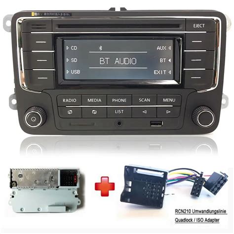 Car Radio Stereo Rcn210 Cabel Bluetooth Cd Mp3 Usb Aux Sd For