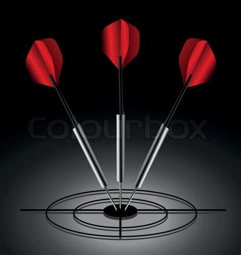 Darts Stock Vector Colourbox