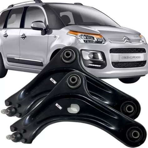 Kit 02 Bandeja Pivô Citroen C3 Picasso 1 6 16v 2014 Frete grátis