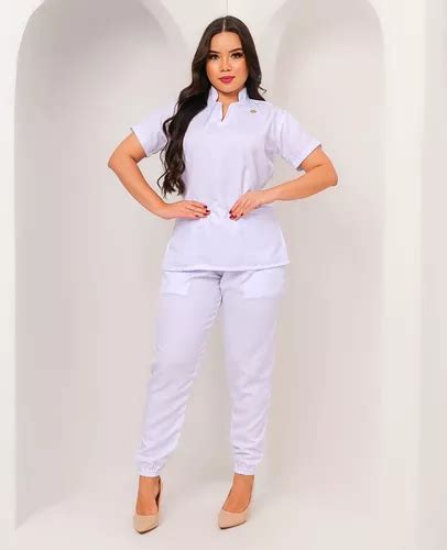 Pijama Cirúrgico Hospitalar Feminino Jogger Scrubs Gabardine Frete grátis