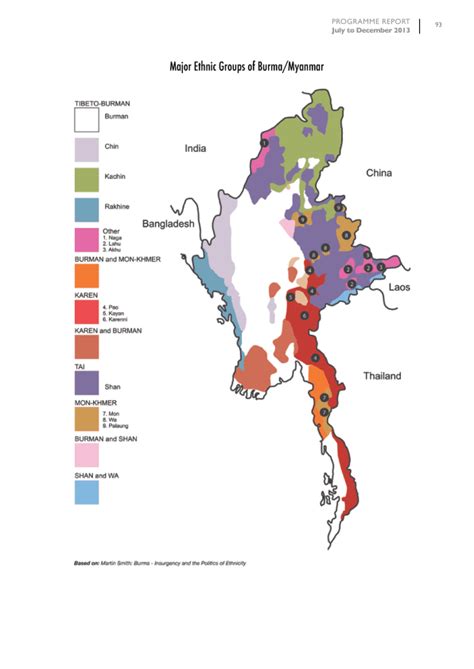 Major Ethnic Groups of Burma/Myanmar (as of Dec 2013) - Myanmar | ReliefWeb