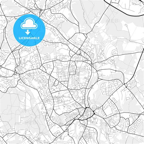 Vector PDF map of Batley, England - HEBSTREITS