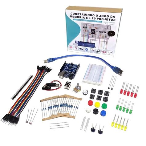 5x Kit Iniciante Para Arduino Tutorial Construindo O Jogo Da