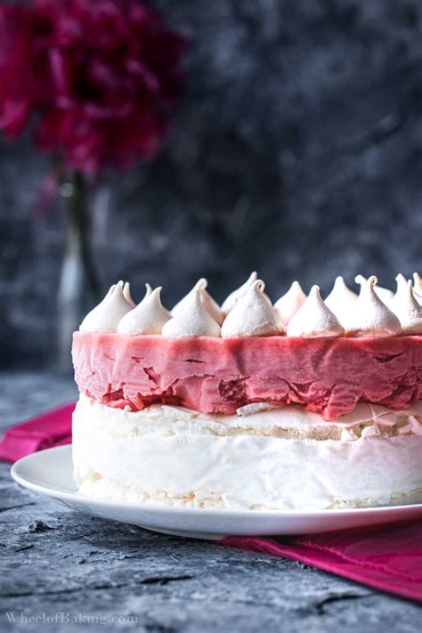 Vacherin Dessert Meringue Ice Cream Cake Wheel Of Baking