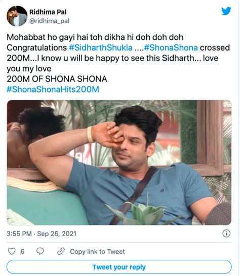 Sidharth Shukla Shehnaaz Gills Shona Shona Hits 200 Million Views