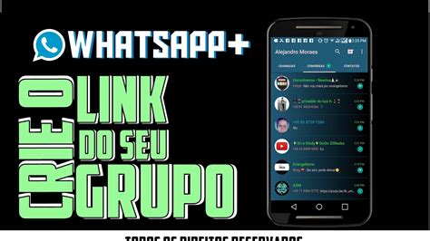 Como Criar Link De Um Grupo No Whatsapp Youtube