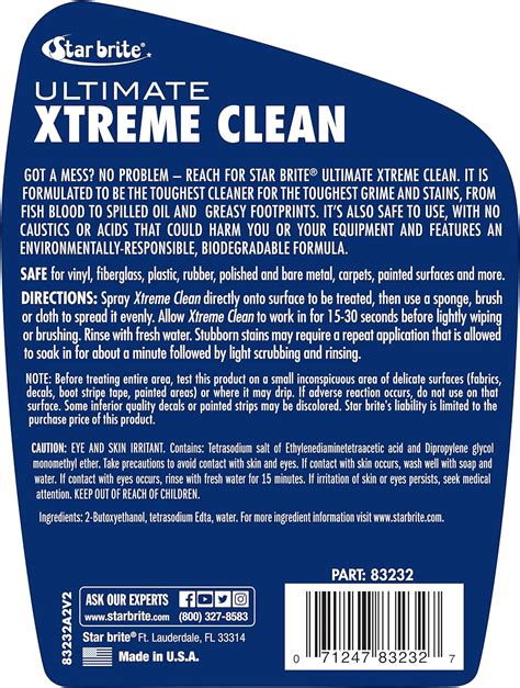 STAR BRITE Ultimate Xtreme Clean Limpiador Desengrasante De Alto