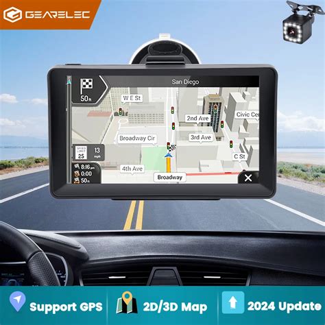 Gearelec Navigation GPS De Voiture Avec Cran Tactile 7 Pouces 256M 8G