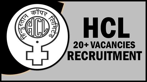 Hcl Recruitment 2023 Notification Out For 20 Vacancies Check Post