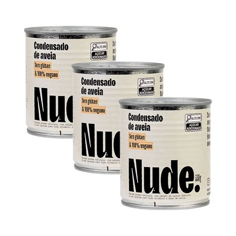 Kit Latas De Condensado De Aveia Vegano Sem Gl Ten De G Cada Nude Shopee Brasil