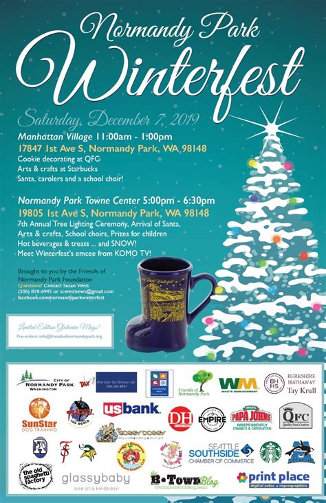 REMINDER: Winterfest returning to Normandy Park this Saturday, Dec. 7 ...