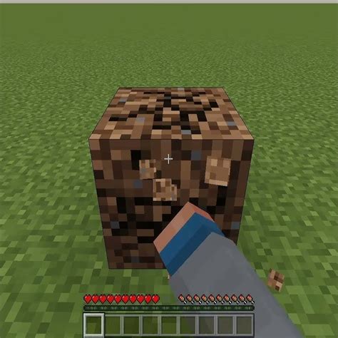 Breaking A Coarse Dirt Block In Minecraft Youtube