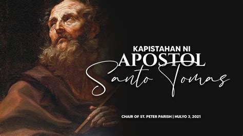 Kapistahan Ni Apostol Santo Tomas Youtube