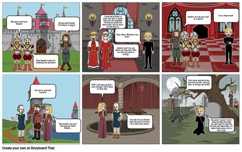 Hamlet Comic Strip Storyboard By 1abb6713