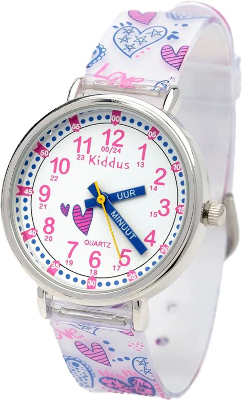 Kzkr Montre Enfant Fille Montre Bracelet Ducative Pour Enfants Fille