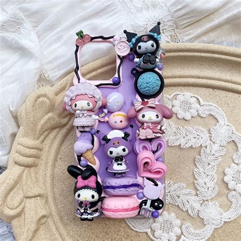 Kuromi Decoden Phone Case Lolita Style Kuromi Best Gift For Iphone For