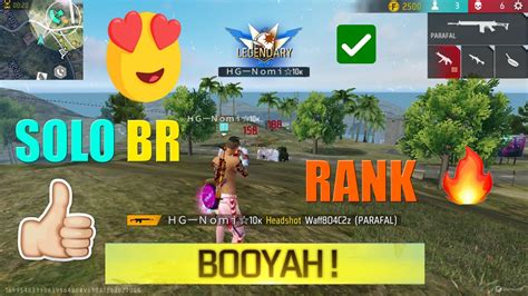 Solo Br Rank Push In Master Lobby Back To Back Booyah In Solo Br