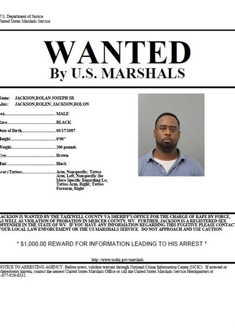 Tazewell Deputies U S Marshals Searching For Wanted Sex Offender Wvns