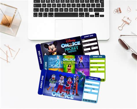 On Ice Printable Ticket, Surprise Reveal Ticket, Into the Magic Ticket