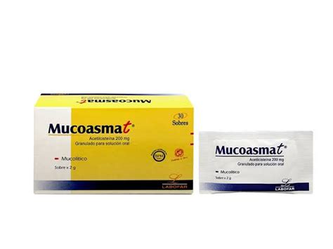 Mucoasmat Mg Acetilcisteina Polvo Para Soluci N Oral Caja