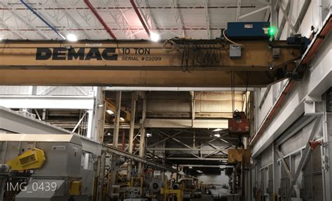 10 Ton Demag Overhead Bridge Crane For Sale Call 616 200 4308