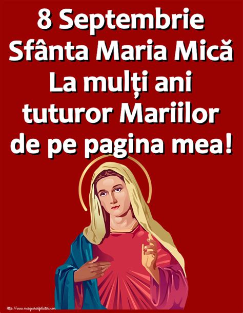 Felicitari De Sfanta Maria Mica Septembrie Sf Nta Maria Mic La