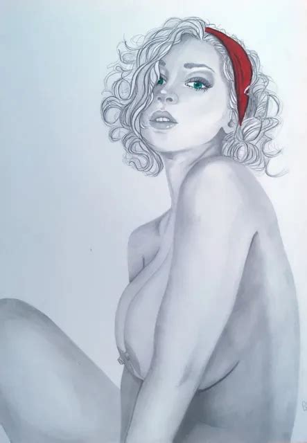 AKTZEICHNUNG 24 2023 AKT PIN Up Nude Drawing Erotic Nu Dessin Original