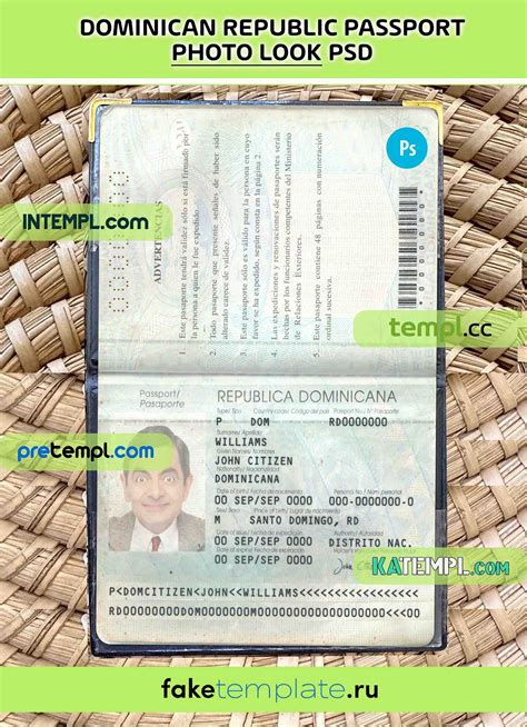 Afghanistan Passport Psd Download Scan And Photo Look Templates 2 In 1 By Intempl Store Sep