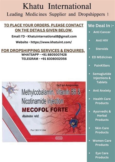 Mecofol Forte Injection At Rs 170 Piece In Nagpur ID 2853174787248