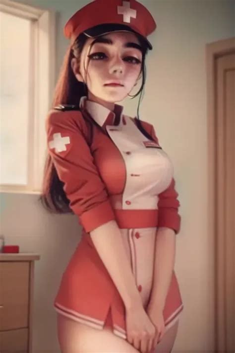 Dopamine Girl Girl Clothes Tug Nurse Infirmary Red Uniform