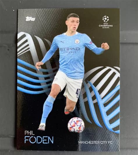 Phil Foden Topps Uefa Champions League Knockout Man City