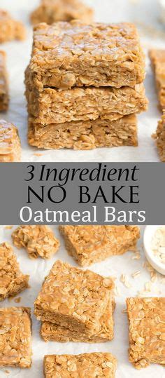 4 Ingredient Healthy Oatmeal Breakfast Bars Flourless Eggless Butterless Recipe Oatmeal