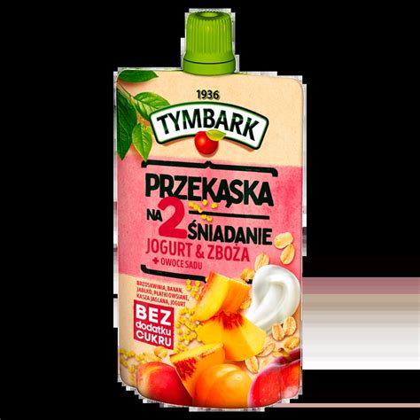 Tymbark Przekąska na 2 śniadanie jogurt zboża owoce sadu 100 g