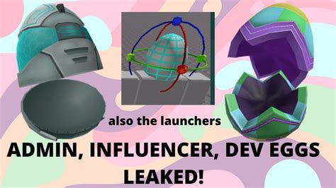 Roblox Influencer Egg Admin Egg And Developer Egg Leaked Egg Hunt