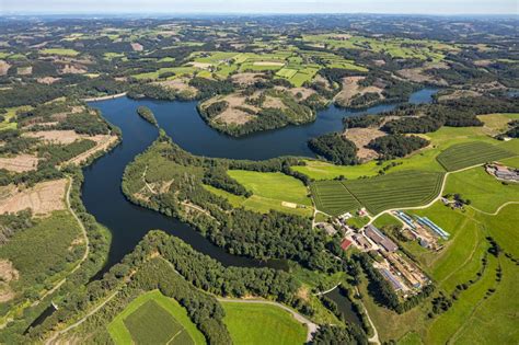 Breckerfeld Von Oben Talsperren Staudamm Und Stausee In Breckerfeld