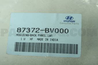MOULDING-BACK PANEL,LWR 87372BV000 | Hyundai / KIA Parts | PartSouq