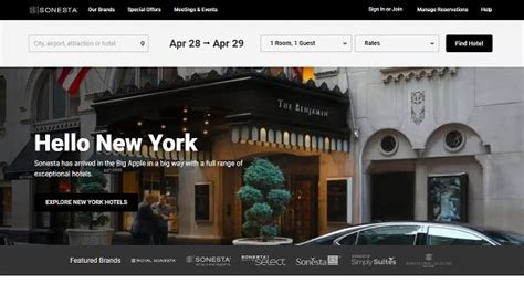 Sonesta International Hotels Corporation Adds Four New York City Hotels Citybiz