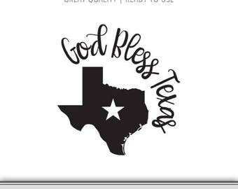 God bless texas svg | Etsy