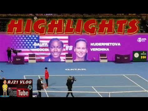 KUDERMETOVA VERONIKA VS GAUFF COCO QATAR TOTALENERGIES OPEN 2023 YouTube